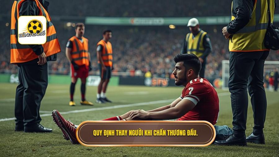 Quy định thay người khi chấn thương đầu