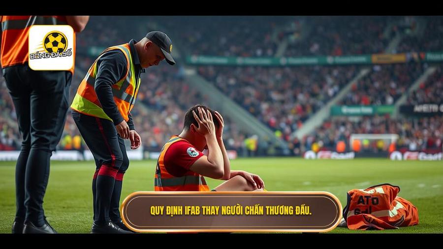 Quy định IFAB thay người chấn thương đầu