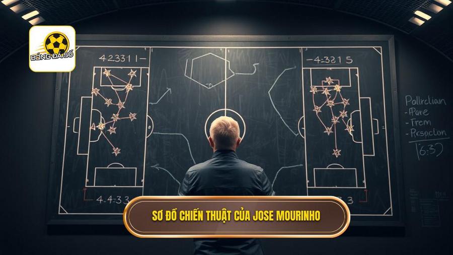 Các sơ đồ chiến thuật phổ biến của Jose Mourinho